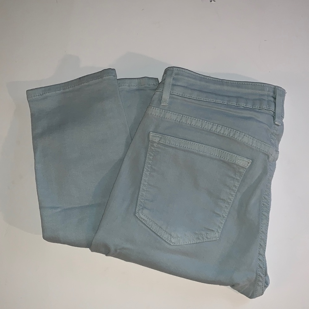 Rich and Skinny Mid Rise Skinny Jeans Ankle Stretch Lyocell Light Mint Green 25